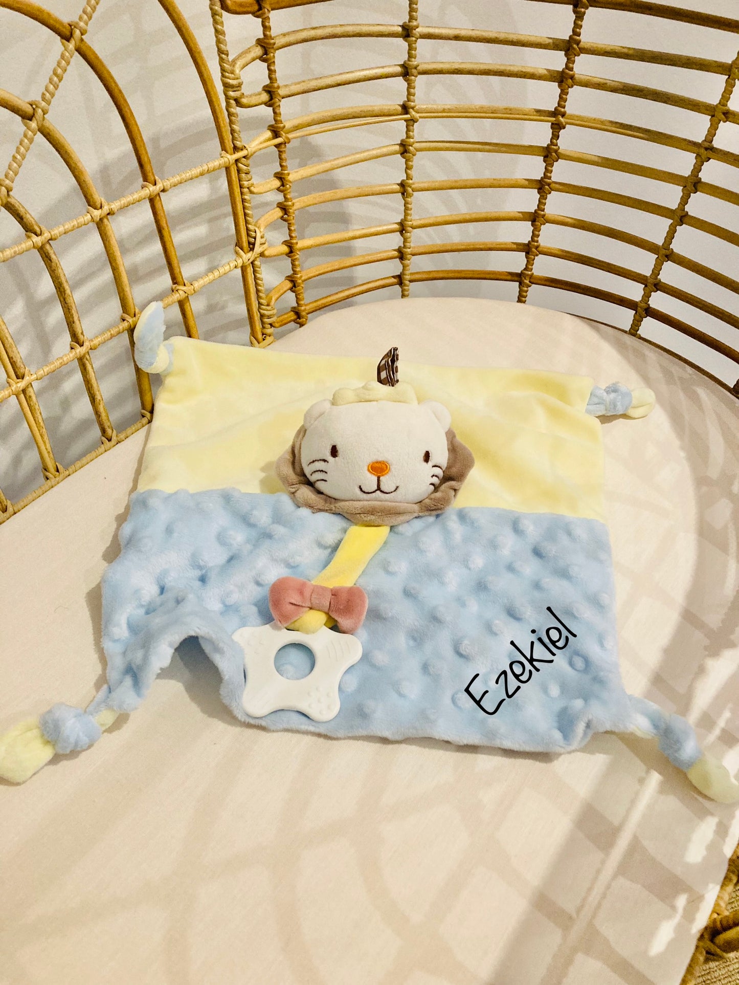 Personalised Lion Baby Comforter