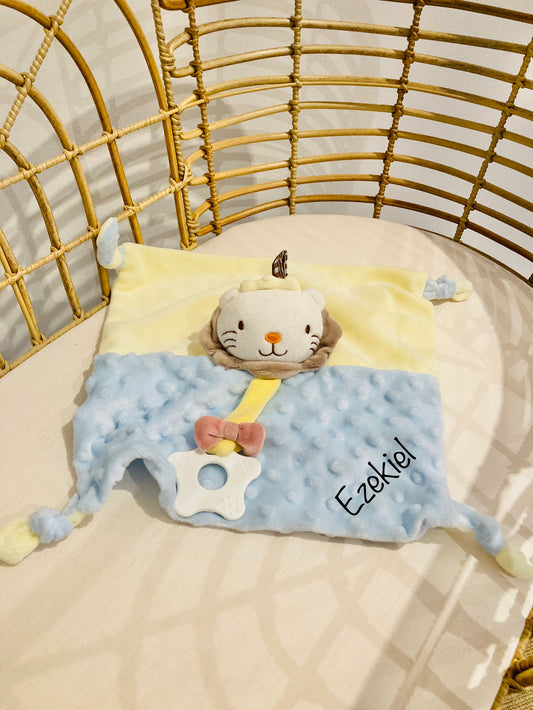 Personalised Lion Baby Comforter