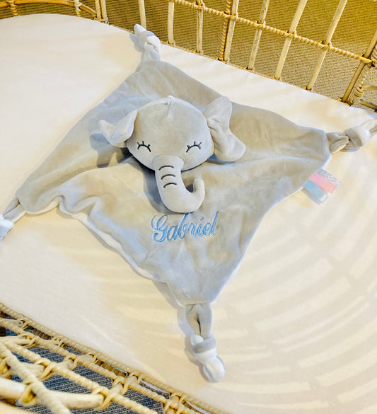 Personalised Elephant Baby Comforter